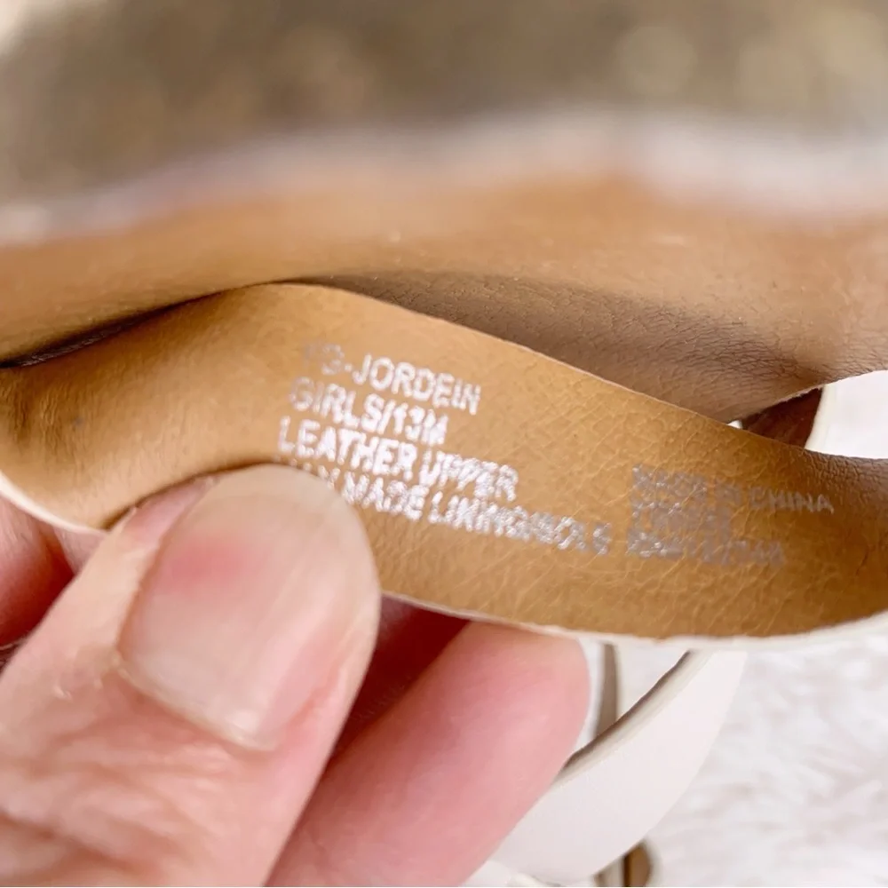 Lucky Brands little girl White Leather espadrilles Sandals‎